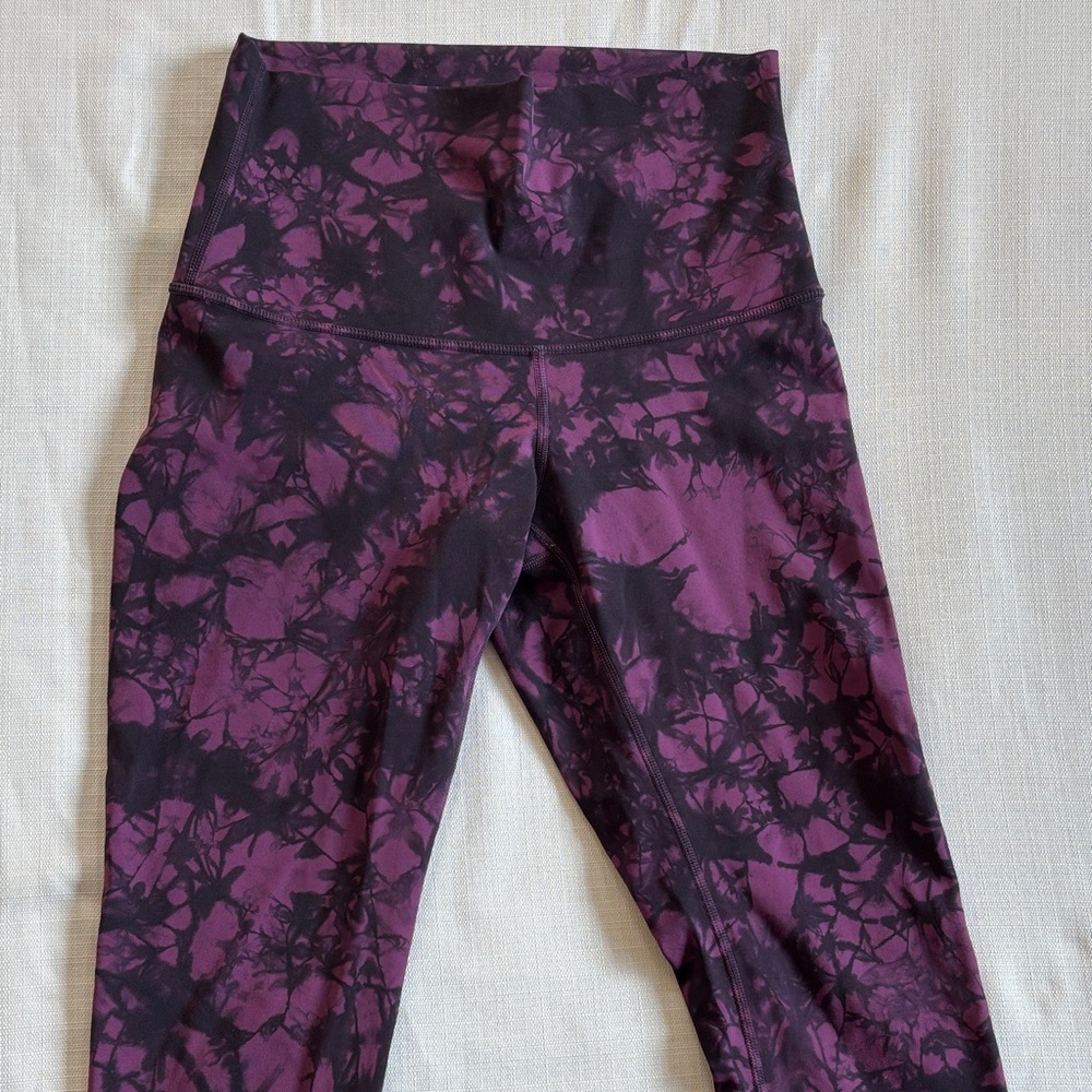 lululemon athletica Purple and Black Leggings